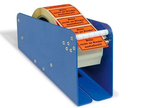 DENIOS tafeletikettendispenser, bruikbare breedte tot 75 mm, 299654