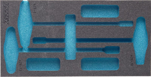Hazet 2-componenten zachtschuiminleg, voor 163-122/3, afmetingen / lengte: 342 mm x 172 mm, 163-122L