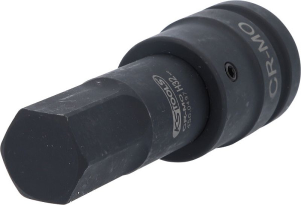 KS Tools Slag-bitdop 1", binnenzeskant, lang, 32 mm, 450.0497