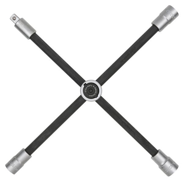 KS Tools wielkruissleutel met schuifscharnier voor auto's, 1/2"x17x19x21mm, 518.1154