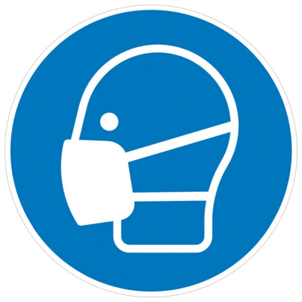 Stein HGS HGS verplichte bord, gebruik masker, 200mm / aluminium, reliëf, 11.a7305