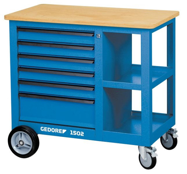 GEDORE rolwerkbank met bankschroef 409, 870 x 950 x 550 mm, 6620620
