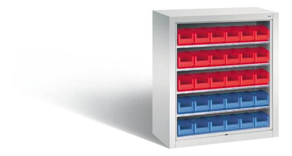 C+P Stahlregal mit Rückwand Serie 13, H830xB700xT300 mm, Grau, 134013-03 S10002