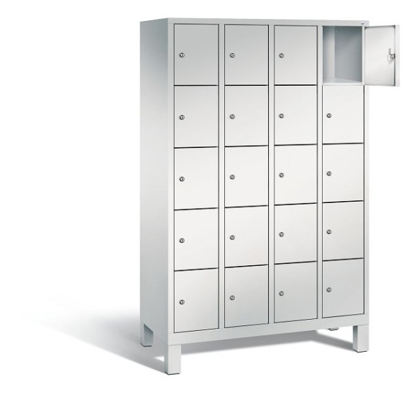 C+P lockerkast Evolo, H1850xB1190xD500mm, kleur: lichtgrijs, 48010-405 S10005