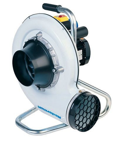 Nederman centrifugaalventilator N16, stalen behuizing, inclusief draagframe, vermogen 0,55 kW, 1-fase, 292768