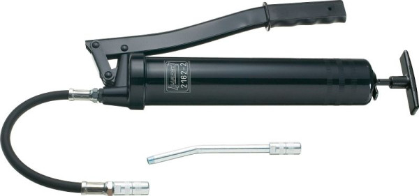 Hazet vetspuit, zware uitvoering, wanddikte: 1,5 mm Inhoud: 500 cm3 gepantserde slang, mondstukbuis en 2 mondstukken M 10 x 1, 2162-2