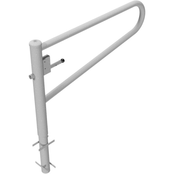 Stein HGS HGS draaipoortbarrière 360°, 1500 mm / zonder verf, profielcilinderslot met verschillende sleutels, voor inzetting in beton, 413.151z