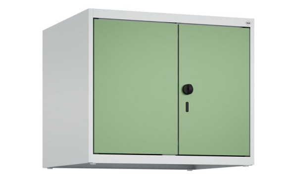 C+P kastopzet Classic PLUS, C-opzetkast Classic PLUS, 2 vakken, 500x600x500mm, 7035/6011, veiligheidsdraaigrendel, 080092-20 S10006
