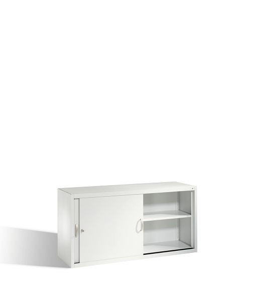 C+P bovenkast Acurado, H790xB1600xD500mm, kleur: lichtgrijs, beugelgreep, 2 niveaus, 2155-00 S10043
