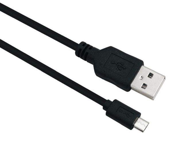 Helos aansluitkabel, USB 2.0 A-stekker/Micro-B-stekker, 1,0 m, zwart, 288317