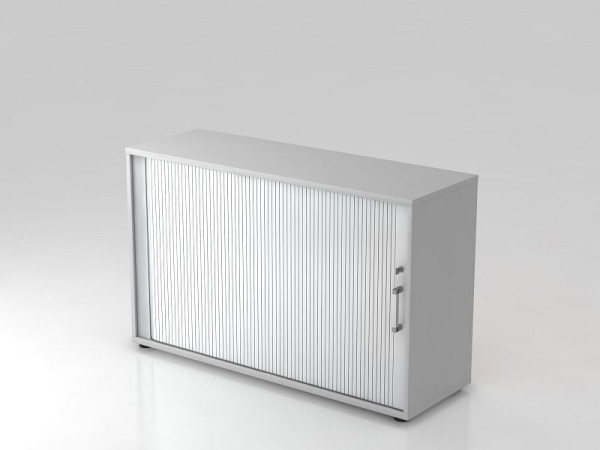 Hammerbacher rolluikkast horizontaal, 2OH 120cm chroomgreep grijs/zilver, 120x40x74,8 cm (BxDxH), V1732S/5/S/CE