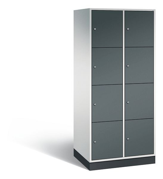 C+P XL-Schließfachschrank Intro, 8 Fächer, H1950B820T590 mm, Grau/Anthrazit, 8470-203 S10090