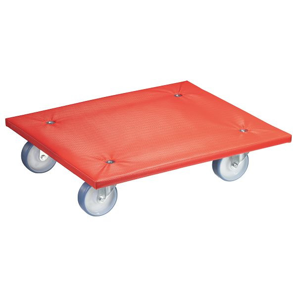 WAGNER Transporthilfe MM1397 590x490mm, PSHP, Anti-Rutsch-Belag 4 Transportgerätrollen, Raddurchmesser 100mm, Rollenlager, soft, Tragkraft 400kg, 20139701