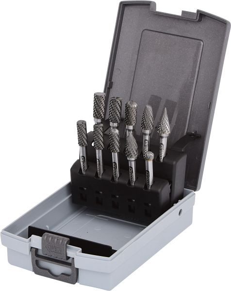 KS Tools HM-frezenset, kunststof cassette, 10-delig, 515.3220