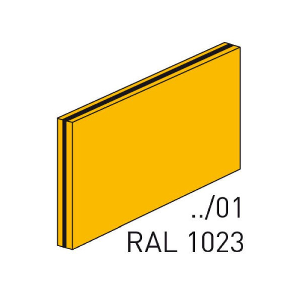 Steen HGS afgewerkt bord -Thermograv®-, voor borddragers, PBT (86 x 36 mm) of ABS (80 x 38 mm), 80 x 33 mm, RAL 9005 zwart, (witte kern), 80.b9011-09