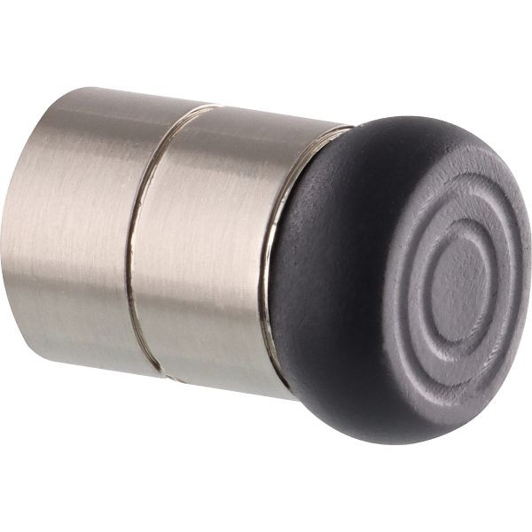 WAGNER Wandtürstopper EH5114 Durchmesser 23mm, Höhe 32mm, Edelstahl-Optik, SB, VE: 4 Stück, 15511411
