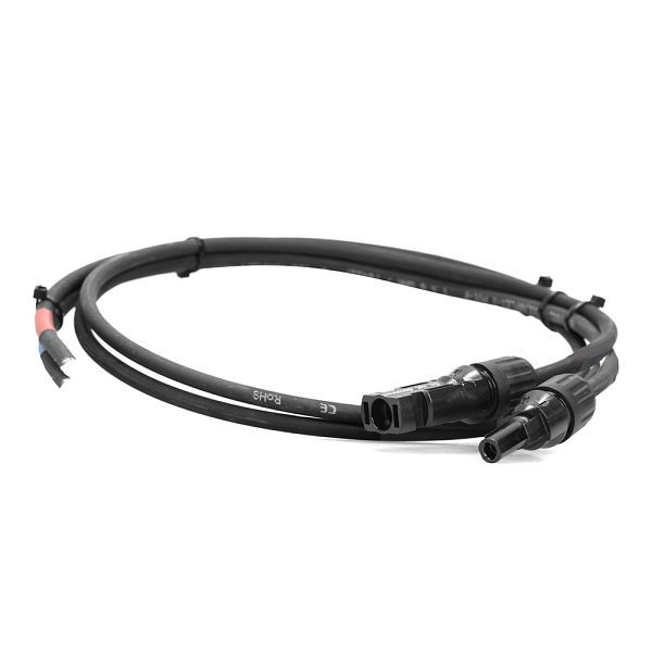Offgridtec 1m 6mm² professionele aansluitkabel zonnepaneel naar zonnelaadcontroller, 5J-6582-BIL4K