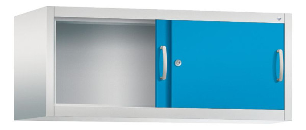 C+P bovenkast Acurado, H500xB1200xD500mm, kleur: lichtgrijs/lichtblauw, beugelgreep, 1 niveau, 2054-00 S10044