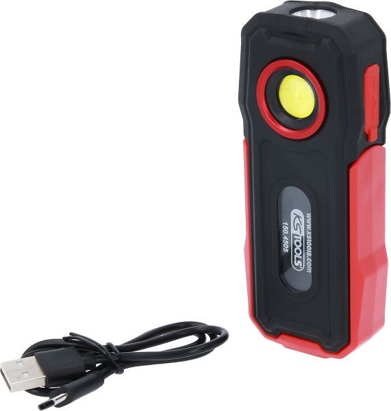 KS Tools Mobiele werkplaatshandlamp, opvouwbaar, 300 lumen, 150.4505