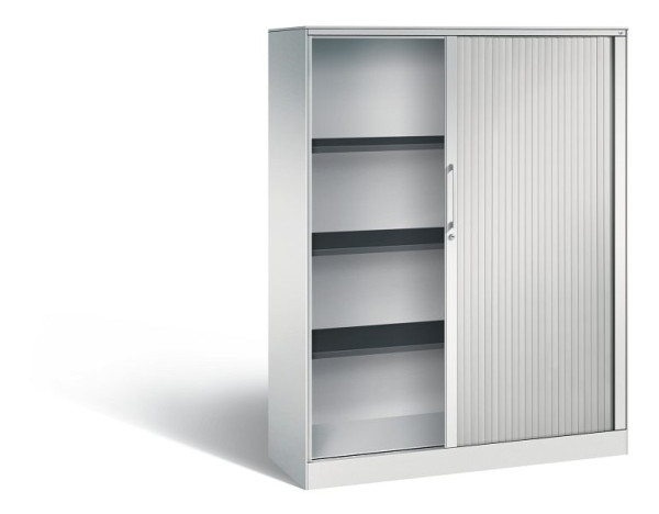 C+P rolluikkast Asisto, H1639xB1200xD435mm, kleur: lichtgrijs, beugelgreep, 4 niveaus, 143011-000 S10037