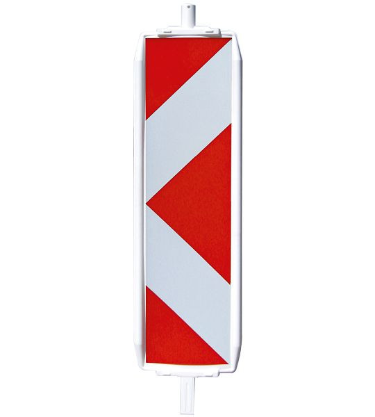 Schake kunststof zwaailamp type 40, mof onder 40 x 40 mm, boven Ø42 mm, folie type 2, pijlvormig, dubbelzijdig wijzend naar links, 36045P/2LL