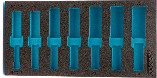 Hazet 2-componenten zachtschuiminleg, voor 163-259/14, afmetingen / lengte: 342 mm x 172 mm, 163-259L