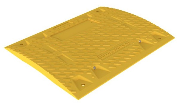Schakedorpel van recycling, middenstuk, geel, hoogte: 30 mm, 3392-31