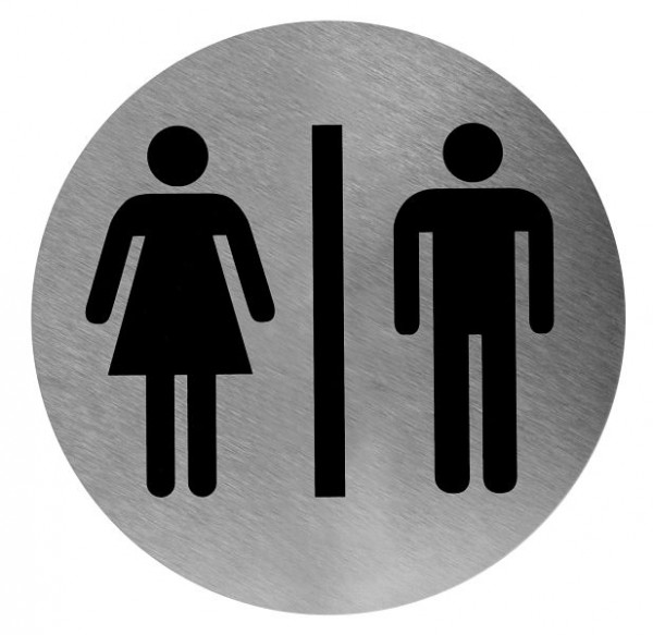 All Care Mediclinics Pictogram man / vrouw RVS, 14282