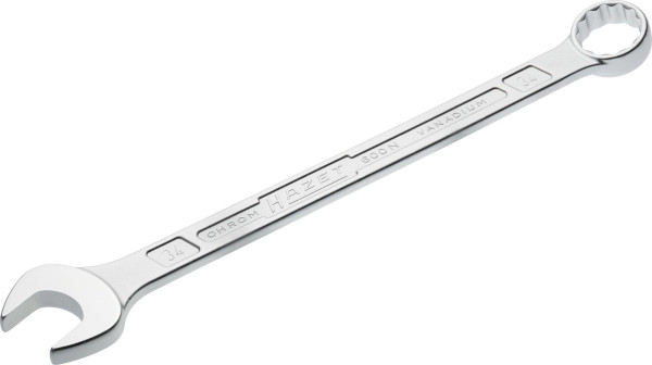 Hazet combinatiesleutel, buiten dubbel zeskant tractieprofiel, 34 mm, 600N-34