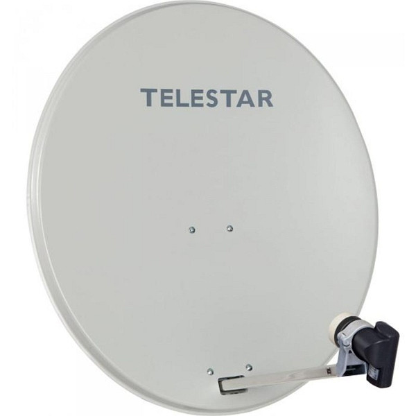 TELESTAR DIGIRAPID 60 A lichtgrijze aluminium satellietantenne inclusief SKYSINGLE HC LNB voor 1 deelnemer, 5109730-AB