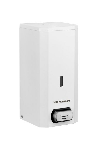KEMMLIT zeep- en desinfectiemiddeldispenser Basic, handmatig, wit, 205.938