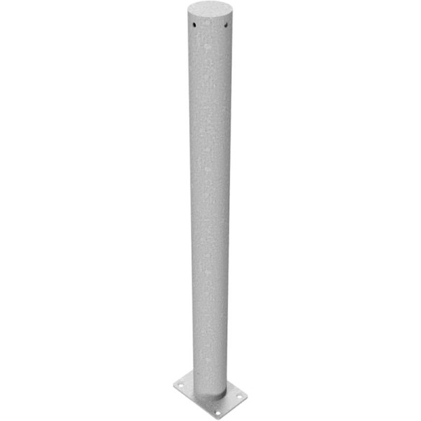 Stone HGS afzetpaal -Bollard- Ø 76 mm, kantelbaar tot 30° rondom, voor pluggen, zonder verf, zonder oogjes, 4076p