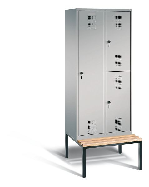 C+P cijferslot Evolo, H2090xW810xD815mm, kleur: wit aluminium, 48650-22 S10024