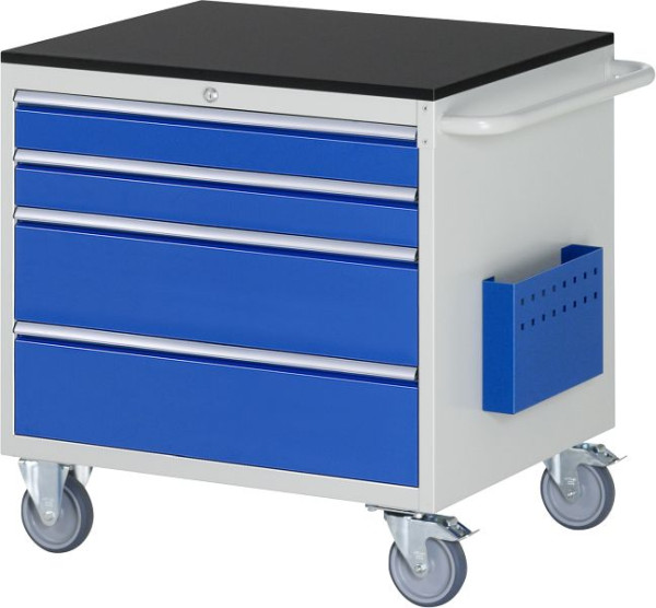 RAU montagewagen serie 7000, B770 x D650 x H790 mm, werkblad voorzien van melamineharscoating, laden: 2xH90, 2xH180 mm, 15-XL3.1A-M.11