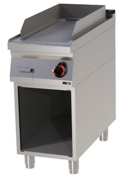 RM Thermik Series 900, elektrische grillplaat met bodem, 400x900x900 mm, gegroefd grilloppervlak, FTR-90/40E