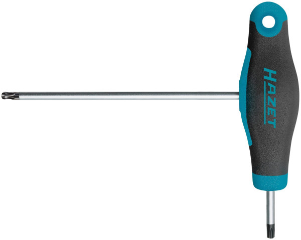 Hazet-schroevendraaier, met T-greep, TORX®-profiel, T15, zeskantig blad, met kogelpunt, 829KKT-T15