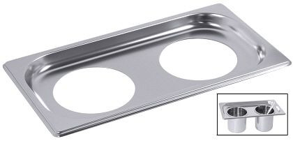 Contactinzet GN 1/3 voor saladette met twee uitsparingen, 7053/013