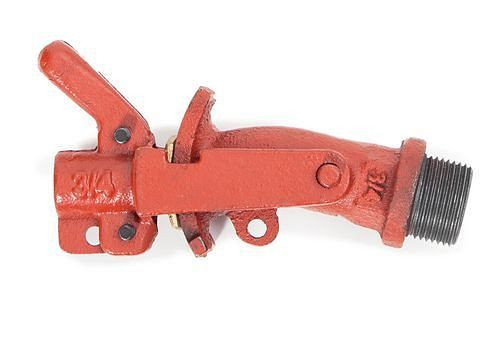 DENIOS kraan van grijs gietijzer met messing borgplaat, 3/4" schroefdraad Ø, 117-292