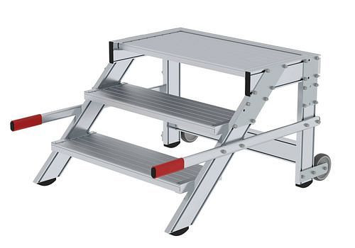 Krause mobiel werkplatform, van aluminium, 3 treden, tredebreedte 800 mm, 274511