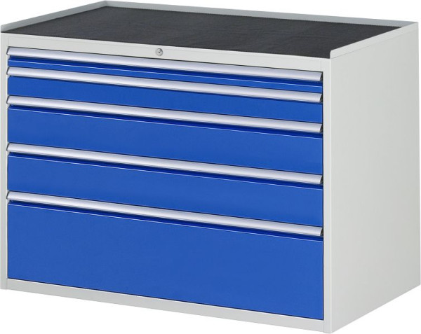 RAU ladekast serie 7000, metalen onderstel, 5 x lade maat XXL 1xH60, 1xH90, 2xH150, 1xH270 mm, 1145x825x650 mm, 03-XXL5.2A-MT.11