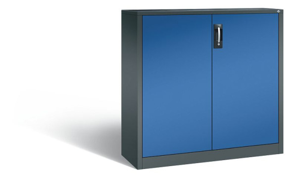 C+P gereedschapskast Acurado, H1200xB1200xD400mm, kleur: antracietgrijs / gentiaanblauw, verzonken handgreep, 8530-000 S10139
