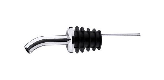 Contacto flessenschenker met gebogen buis 12 cm stop met luchtslang, 367/102