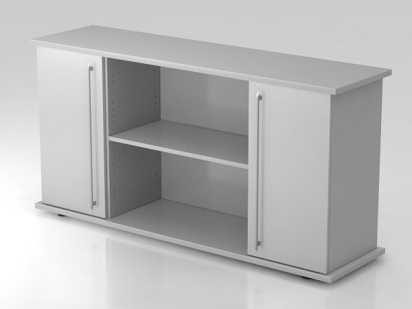 Hammerbacher dressoir 2 deuren 166cm relinggreep grijs/grijs, 166,1x44,8x84 cm (BxDxH), VSB2T/5/5/RE