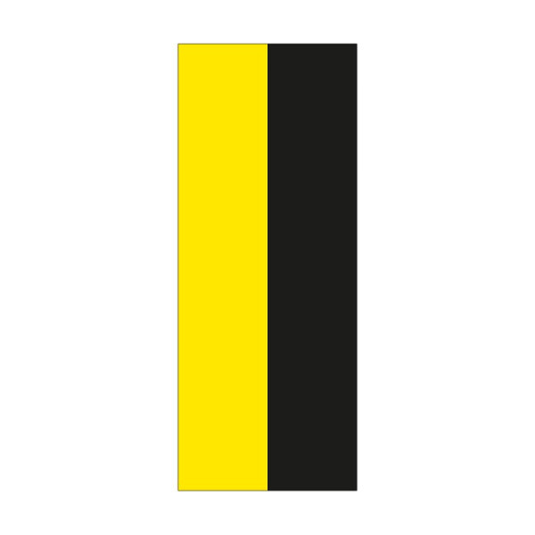 Stein HGS HGS deelstaatvlag van Saksen-Anhalt (zonder wapen), 300 x 120 cm (staand formaat), met kunststof karabijnhaak, FlagTop 160 g/m², voor vlaggenmasten 7 m, zonder ajoursteek, 26585