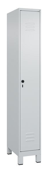 C+P luierkluis Classic PLUS met middenwand, voeten, 1950x300x500mm, 7035/7035, veiligheidsdraaigrendel, 080010-10F S10009