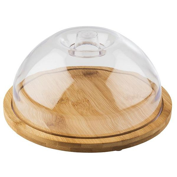 APS dienblad met kap, Ø 20,5 cm, hoogte: 10 cm, polystyreen, hout, 00822