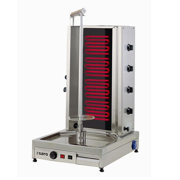 Saro kebab/gyrosgrill elektrisch ED4, voor 80kg vlees, 126-1805