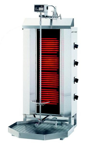 gel-o-mat Elektrischer Gyros-/ Kebab-Grill, Modell GLG231, Kapazität 60 kg, GLG231