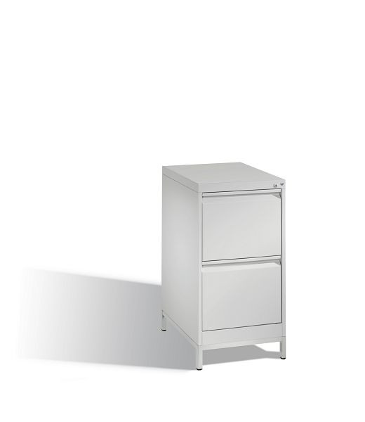 C+P hangmappenkast Acurado, H733xB433xD590mm, kleur: lichtgrijs, handgreep, 12412-311 S10066