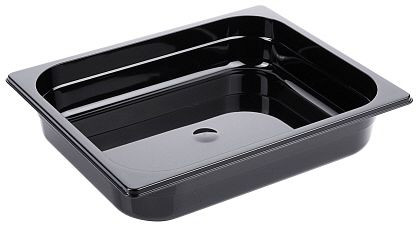 Contacto GN bak 1/2, 65 mm polycarbonaat, zwart, 3812/065